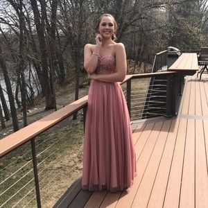 Pink prom dress